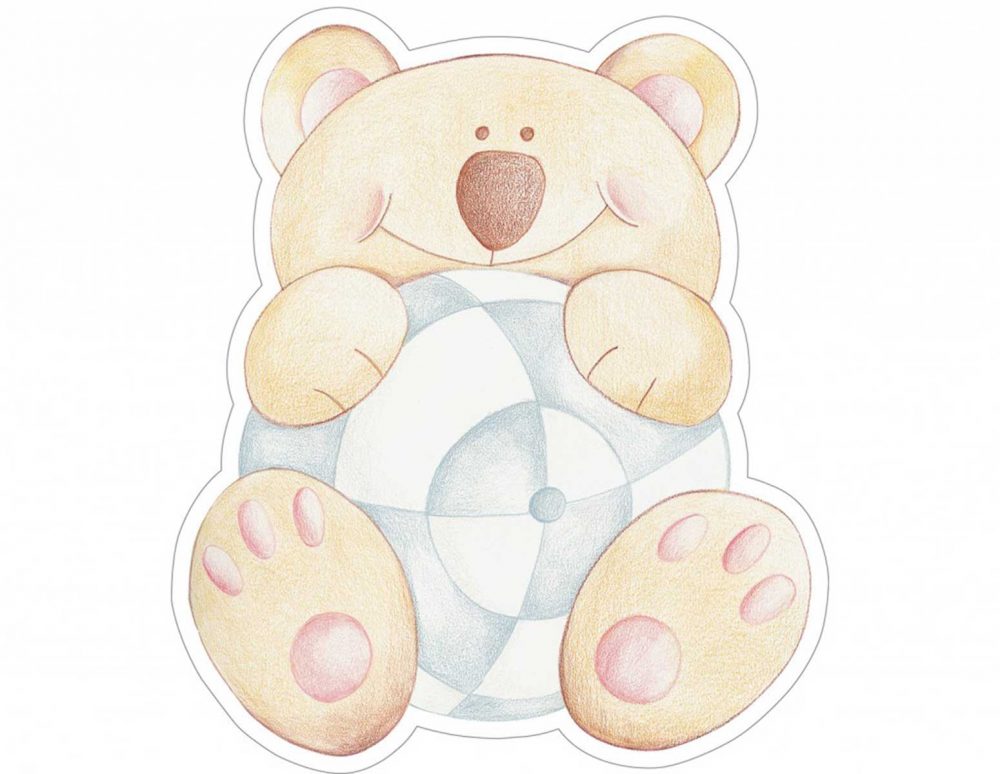 Bear Brothers αφρώδη αυτοκόλλητα 3 επιπέδων Medium