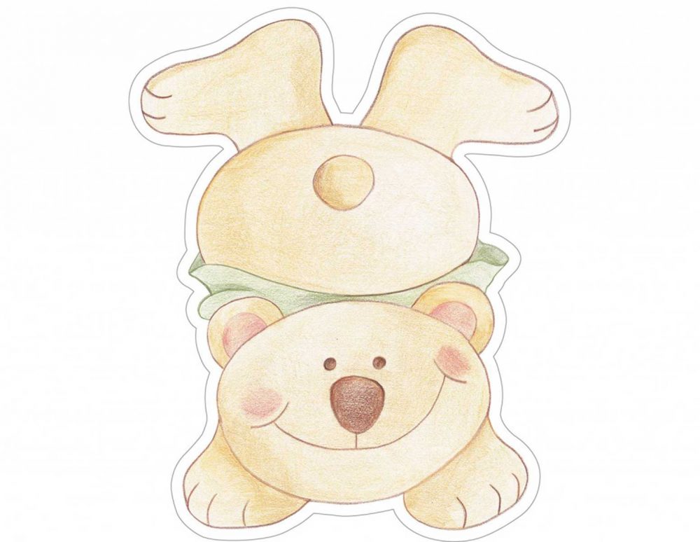 Bear Brothers αφρώδη αυτοκόλλητα 3 επιπέδων Medium