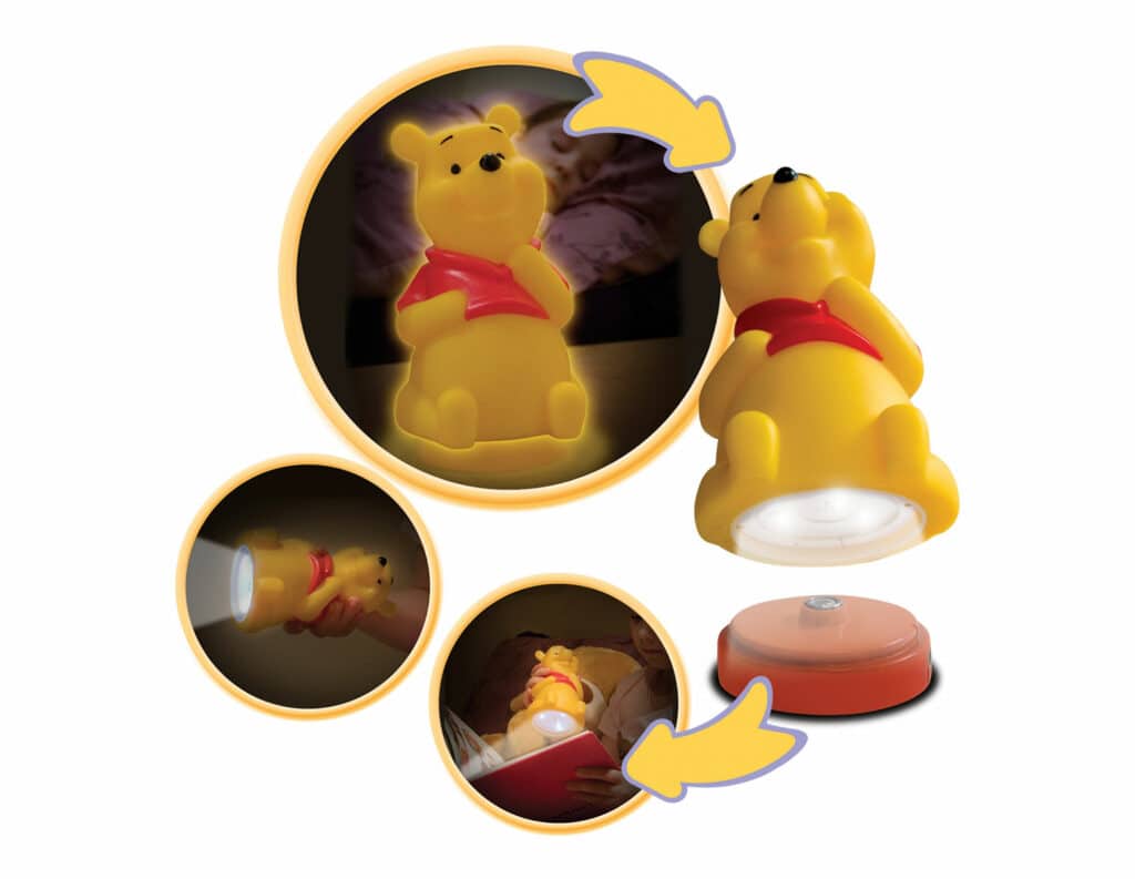Winnie Pooh κομοδίνου και φακός LED (65102) - Image 5