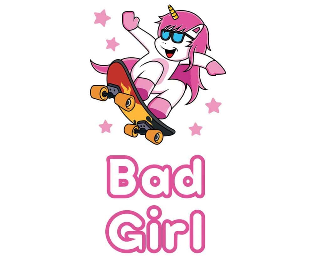 BAD GIRL βινυλίου αυτοκόλλητα τοίχου