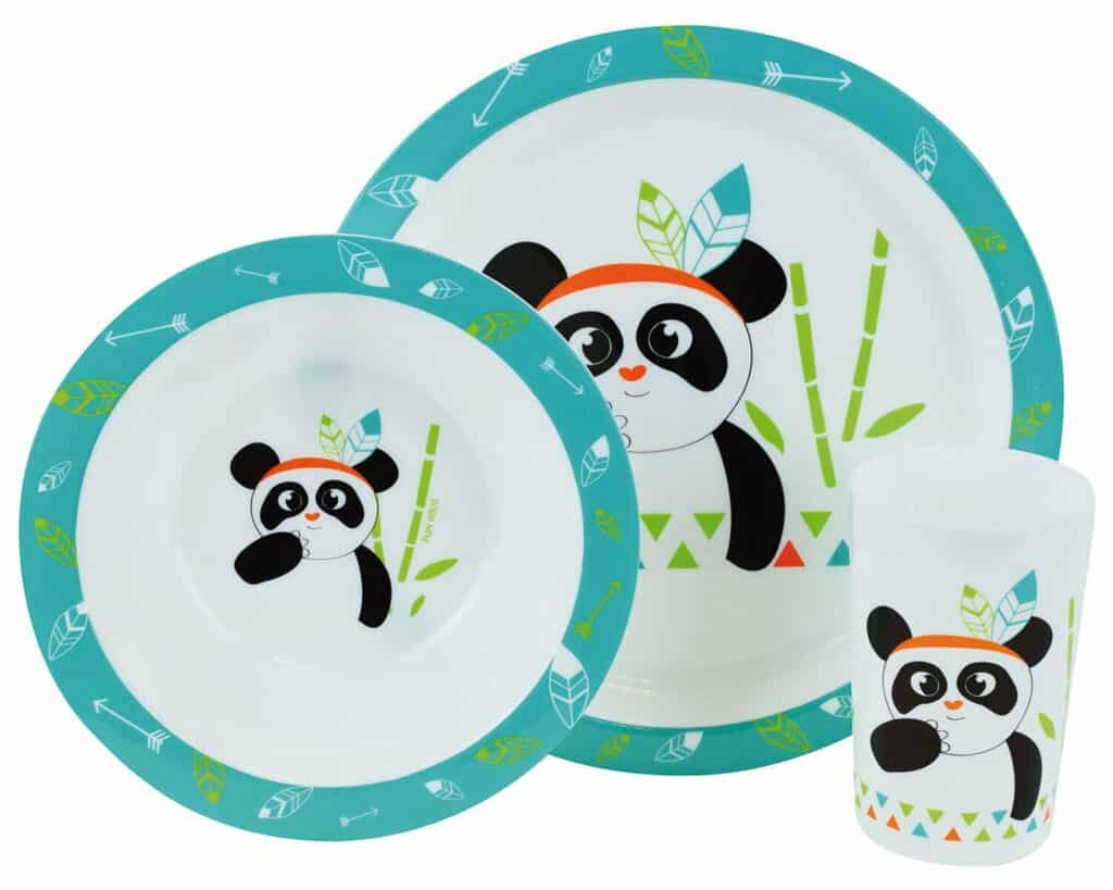 Indian Panda σερβίτσιο τριών τεμαχίων