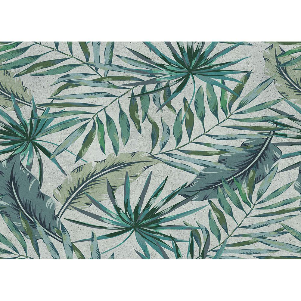 Tropical Leaves πάνελ/πλάτη εστίας κουζίνας