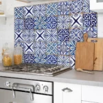 BLUE AZULEJOS XL - πάνελ αλουμινίου κουζίνας