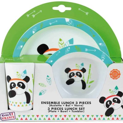 Indian Panda σερβίτσιο τριών τεμαχίων